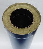 Фото товара Труба утепленная (сэндвич) нерж/оцинк L1000 D 200/300 0.5mm.